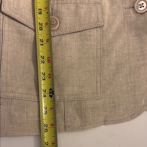 St. John's Bay Cream Blazer 100% Linen Jacket - Picture 10 of 10